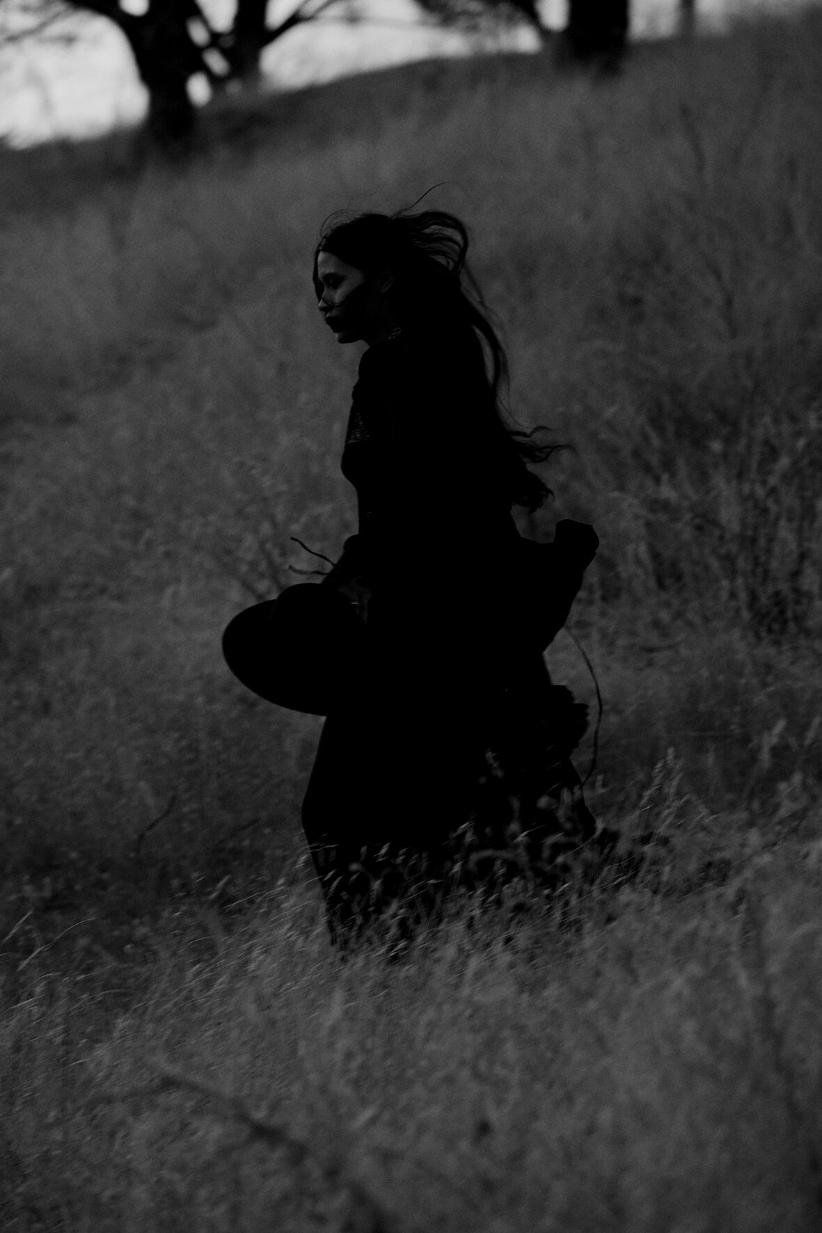 Witch Doing Ritual Outdoors